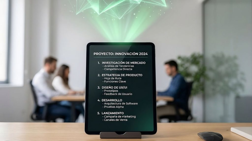 Rastreador de IA escaneando y organizando un contenido web a través de sus etiquetas de encabezado.