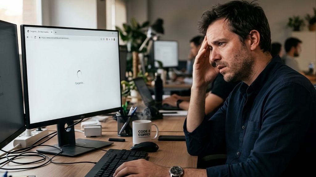 Imagen que muestra la importancia de optimizar la velocidad Web para evitar pérdidas de usuarios y conversiones.